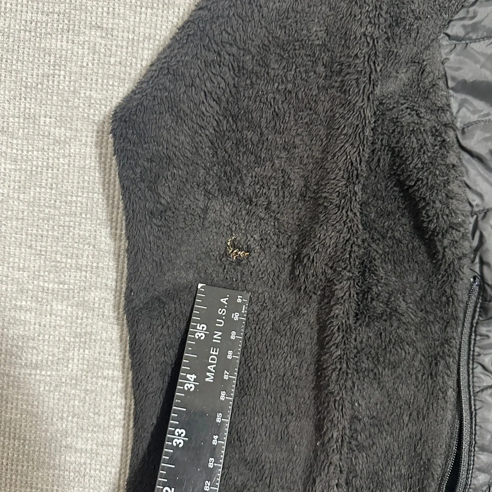 The North Face Black Hybrid Puffer Fleece Hooded Jacket Kids Size M 10/12